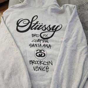 Men's Stussy Hooded World Tour Hooded Sweatshirt